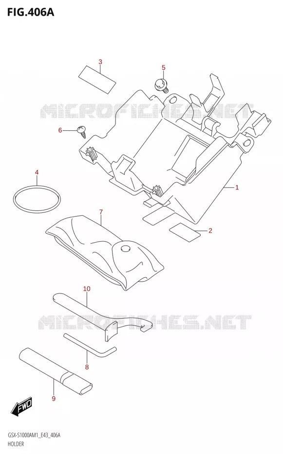 ONDERSTEUNING Suzuki MOTO 1000 GSX-S 2021  GSX-S1000A M1 /​ GSX-S1000AZ M1 (E43)