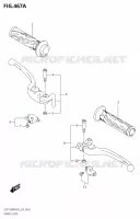 HEFBOMEN   HANDGRIPS voor Suzuki HAYABUSA 1300 2022