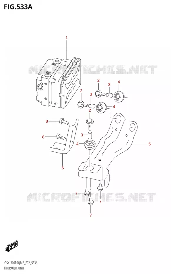 ABS Suzuki MOTO 1300 HAYABUSA 2022  GSX1300RRQ M2 (E19)