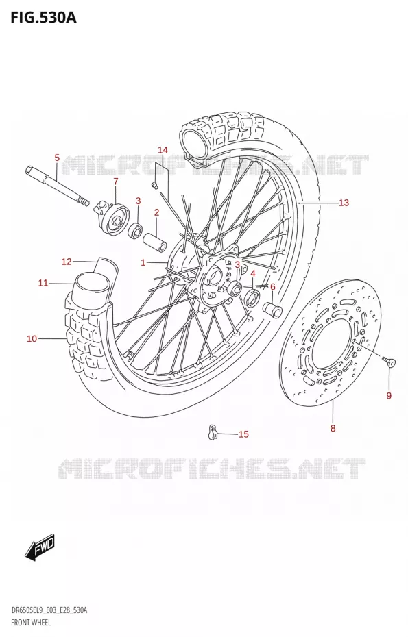 VOORWIEL Suzuki MOTO 650 DR 2019  DR650SE L9 (E03)