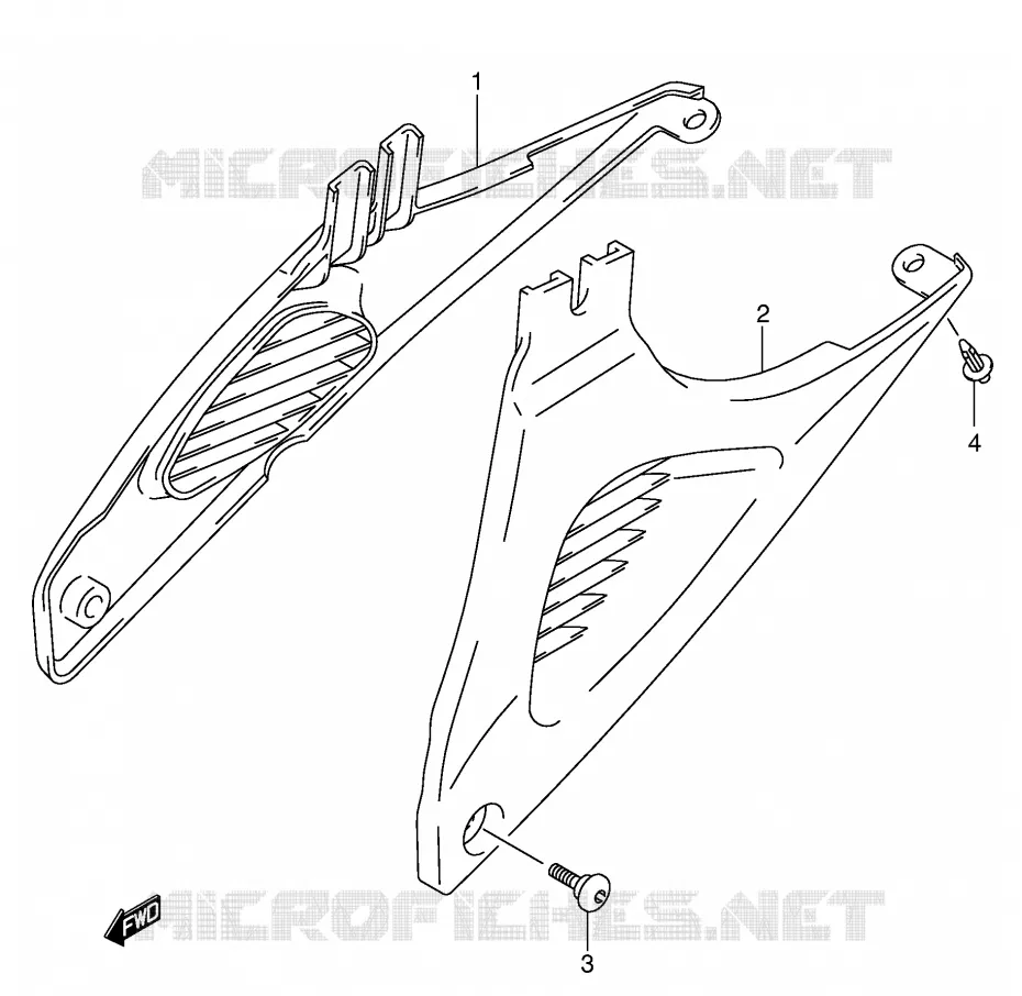 ACHTER KUIP Suzuki MOTO 650 SV 2002  SV650UK2(E2)