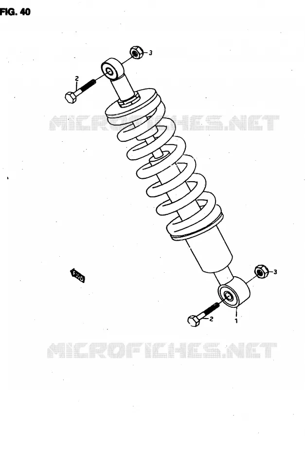 ACHTER SCHOKDEMPER Suzuki MOTO 50 RMX 1996  RMX50T(T/V)