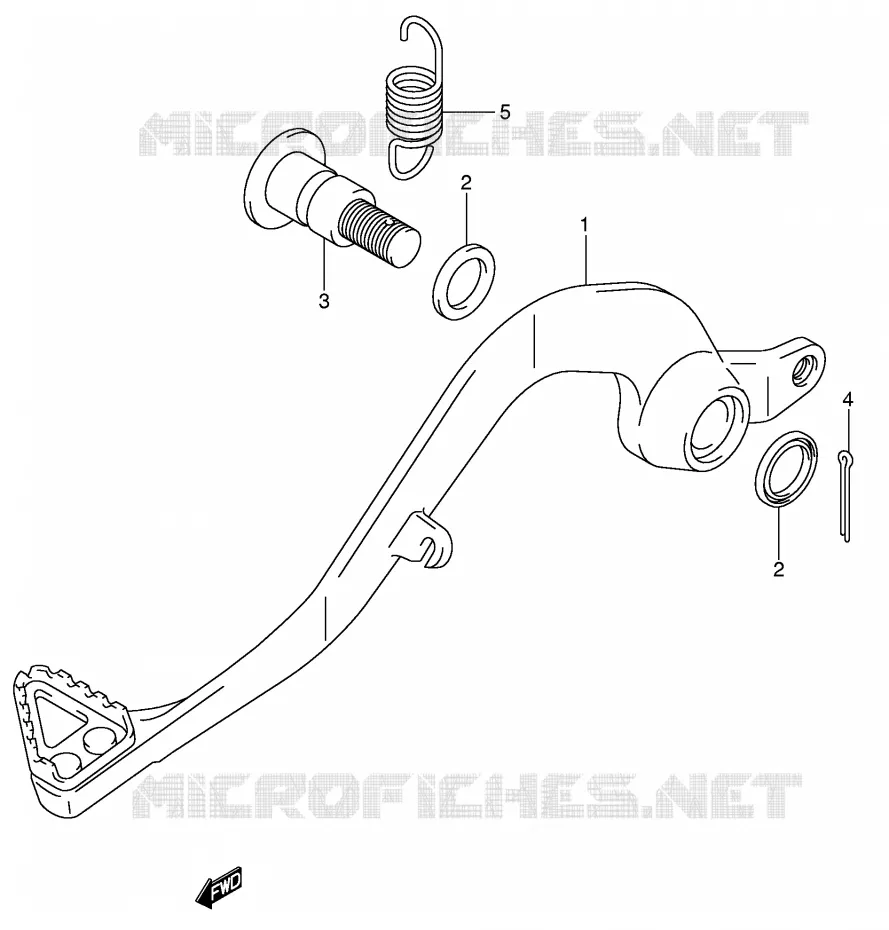 ACHTERREM (MODELE K5/K6) Suzuki MOTO 85 RM 2006  RM85LK6(P3/P28)