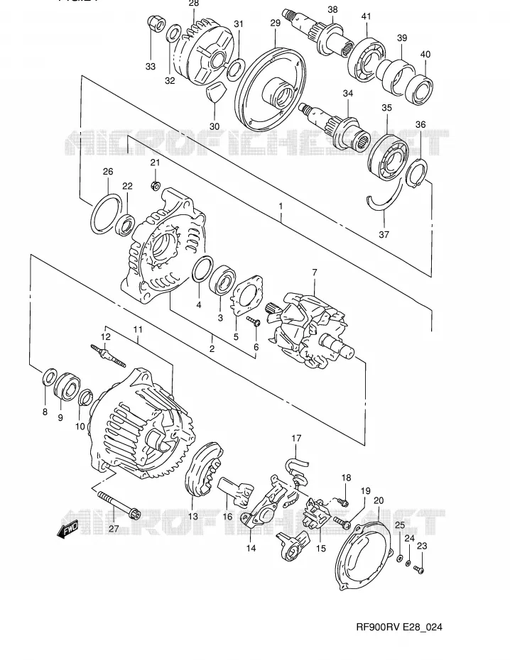 ALTERNATOR Suzuki MOTO 900 RF 1994  RF900RR(E28)