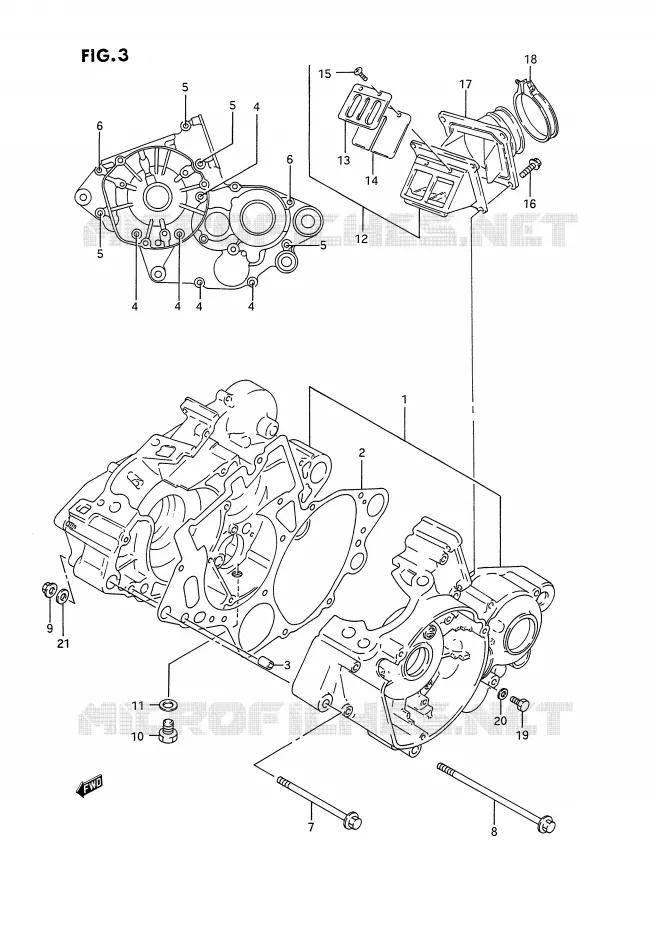 CASING Suzuki MOTO 125 RM 1995  RM125S(E2)