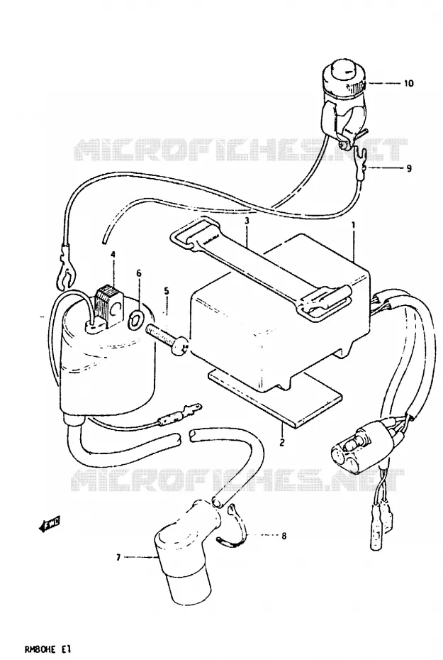 CDI UNIT - SPOEL Suzuki MOTO 80 RM 1984  RM80HE(D/E)