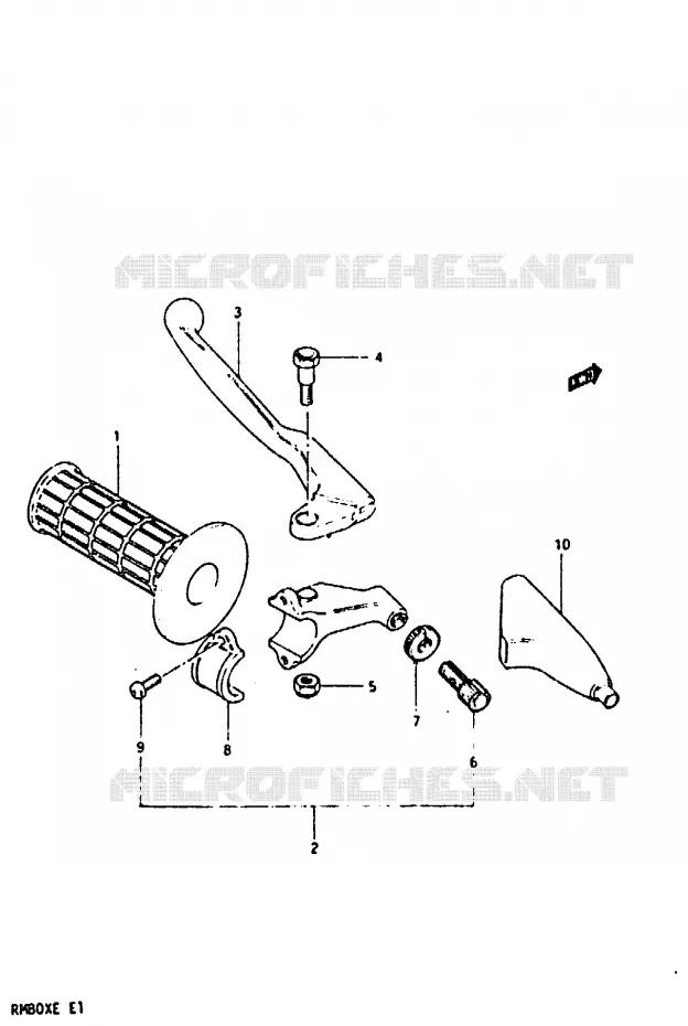 LINKER HANDGREEP Suzuki MOTO 80 RM 1983  RM80XD(D/E)