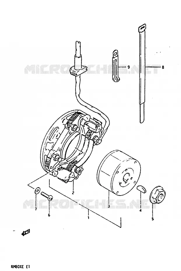 ONTSTEKING Suzuki MOTO 80 RM 1983  RM80XD(D/E)