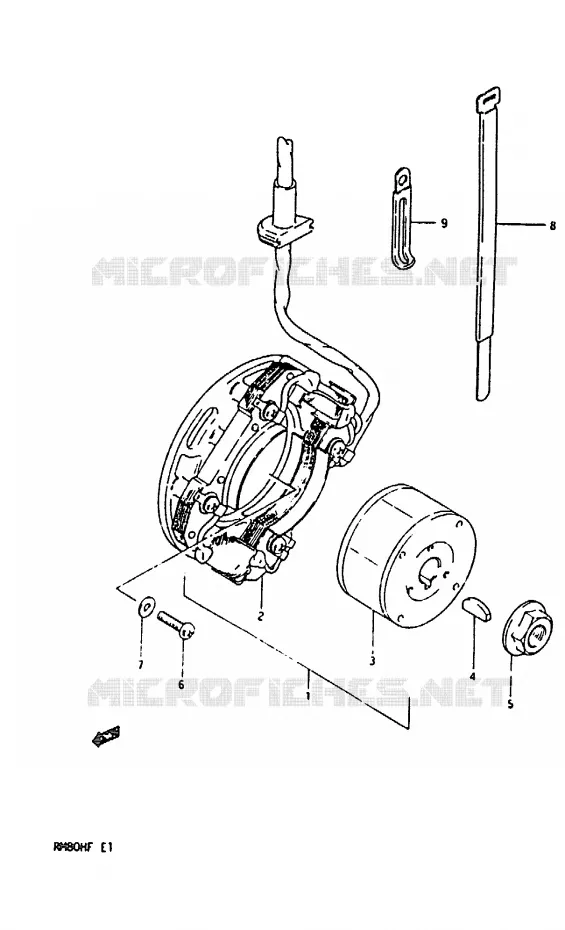 ONTSTEKING Suzuki MOTO 80 RM 1985  RM80HF