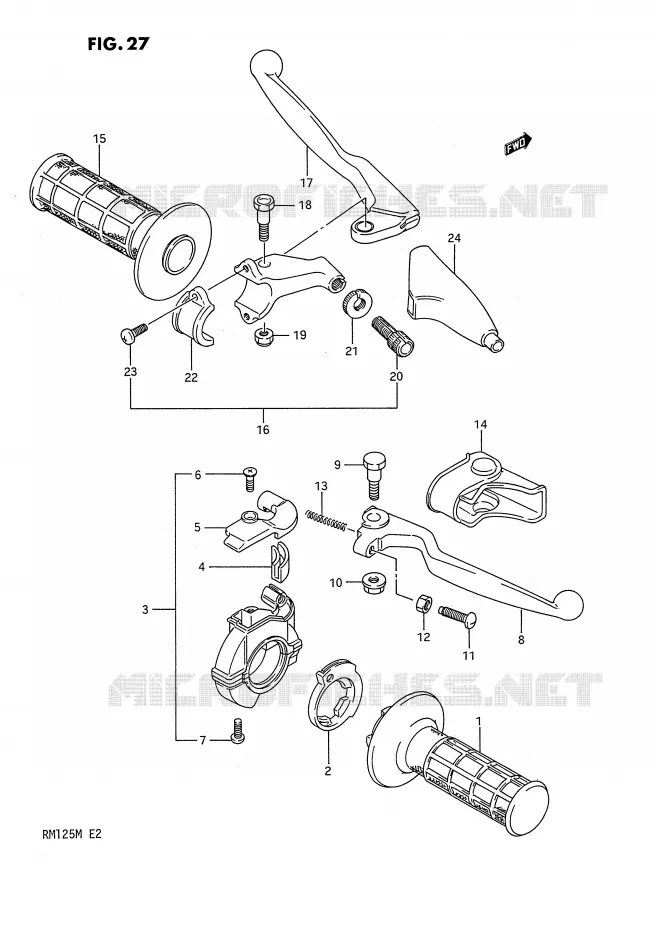 SCHAKELAARS Suzuki MOTO 125 RM 1989  RM125K(E2)