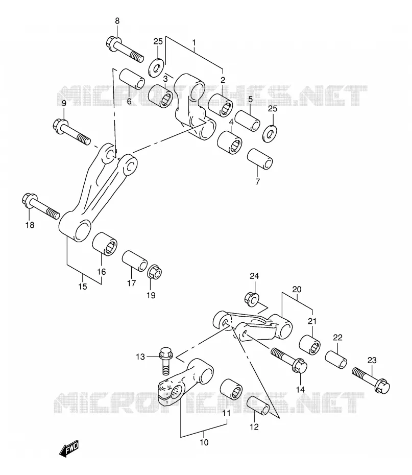 SCHOKBREKER AANEENSCHAKELING Suzuki MOTO 1000 TL-S 2000  TL1000SY(E2)
