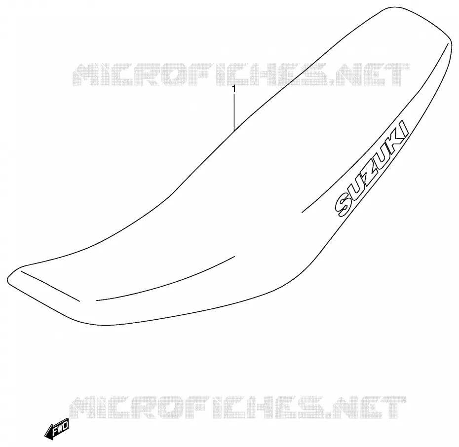 SEAT (MODELE K1/K2/K3/K4) Suzuki MOTO 125 RM 2004  RM125K4(E3/E28)