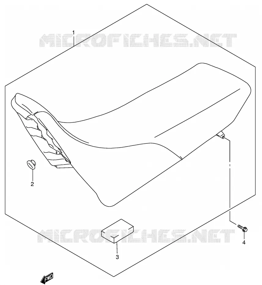 SEAT (MODELE K2/K3/K4) Suzuki MOTO 250 DR-Z 2003  DR-Z250K3(E3/E28)