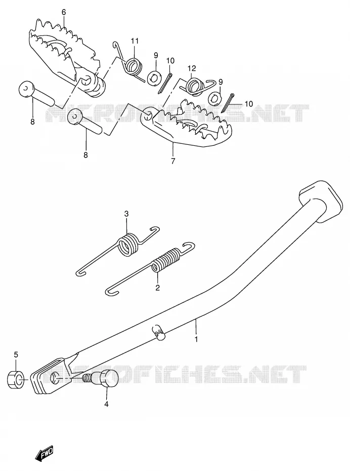 STAND Suzuki MOTO 250 RMX 1998  RMX250SW(E24)