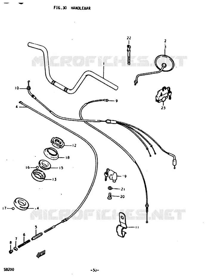 STUUR Suzuki MOTO 200 Autres-modeles 1979  SB200N