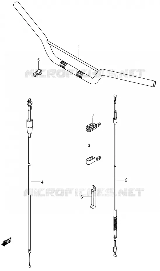 STUUR Suzuki MOTO 85 RM 2005  RM85LK5(P3/P28)