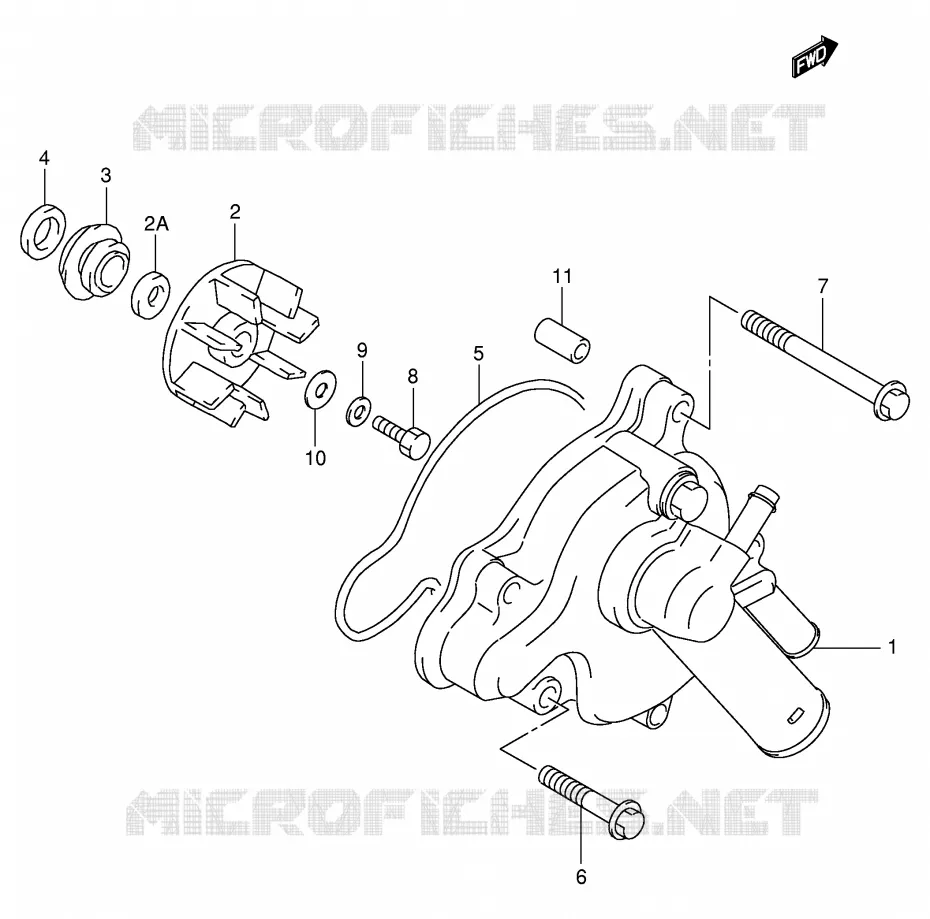 WATERPOMP Suzuki MOTO 1000 TL-R 1999  TL1000RX(E2)