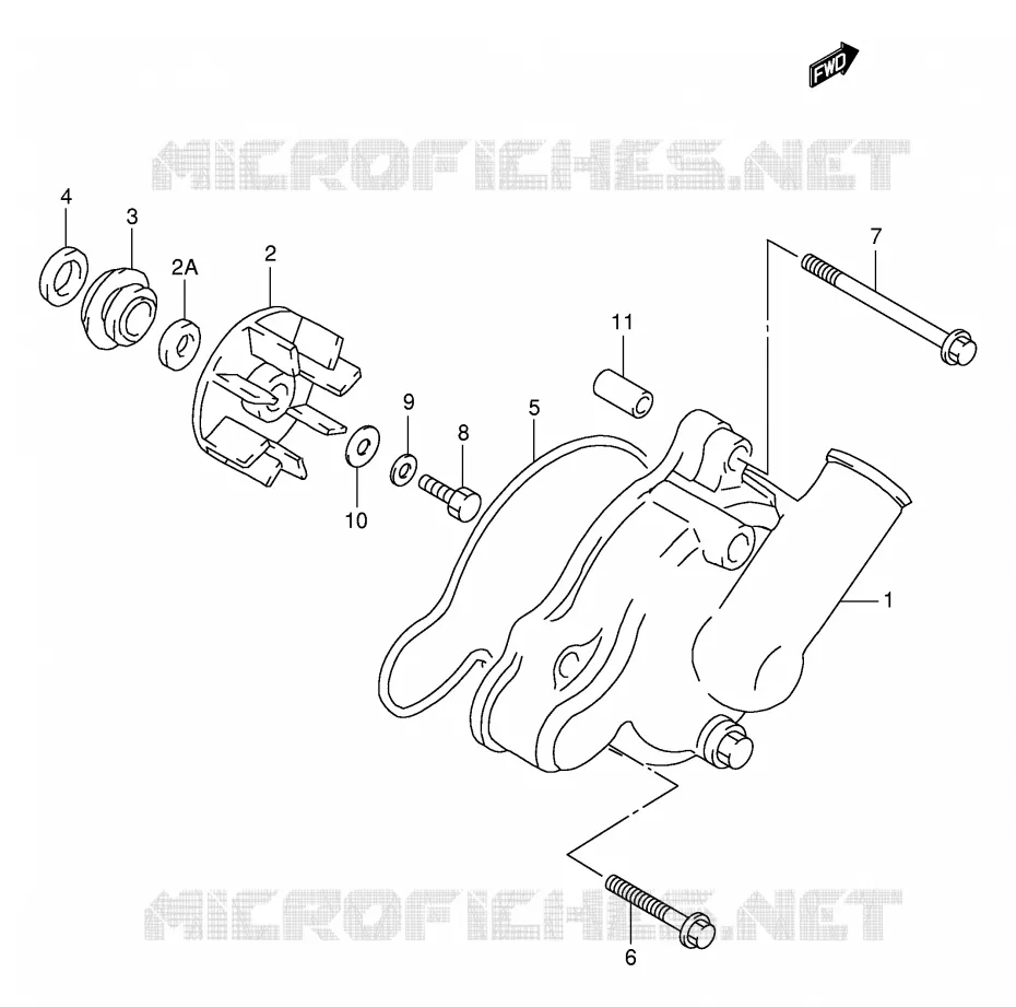 WATERPOMP Suzuki MOTO 1000 TL-S 2000  TL1000SY(E2)