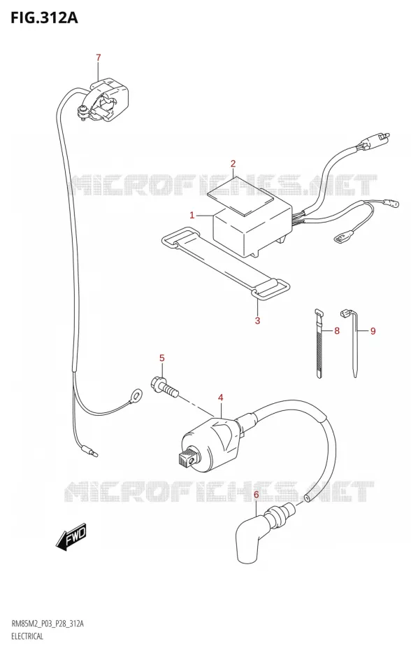 ELEKTRISCH (P03) Suzuki MOTO 85 RM 2022  RM85 M2 (E28 / E33)