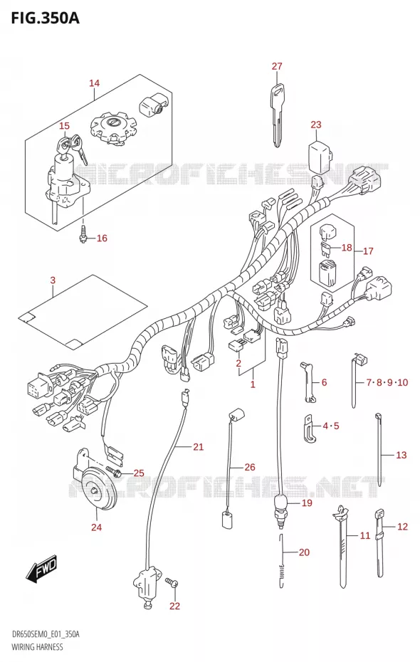 BEDRADING Suzuki MOTO 650 DR 2020  DR650SE M0 (E01)