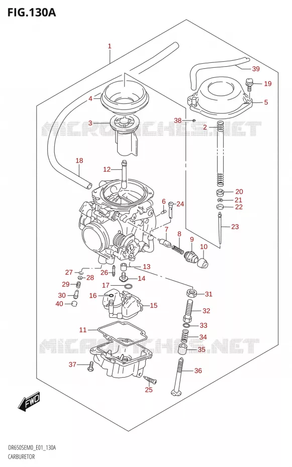 CARBURATOR Suzuki MOTO 650 DR 2020  DR650SE M0 (E01)