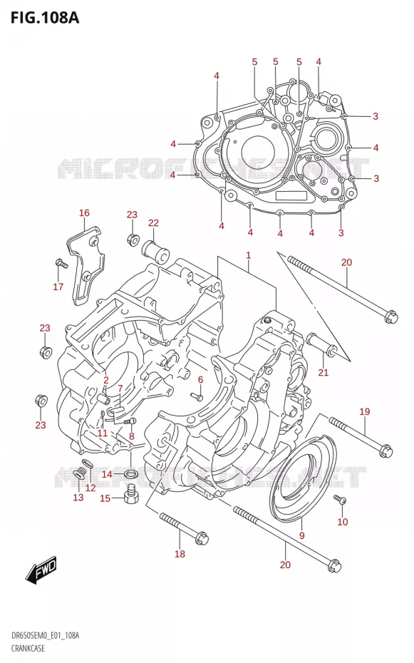 CARTER Suzuki MOTO 650 DR 2020  DR650SE M0 (E01)