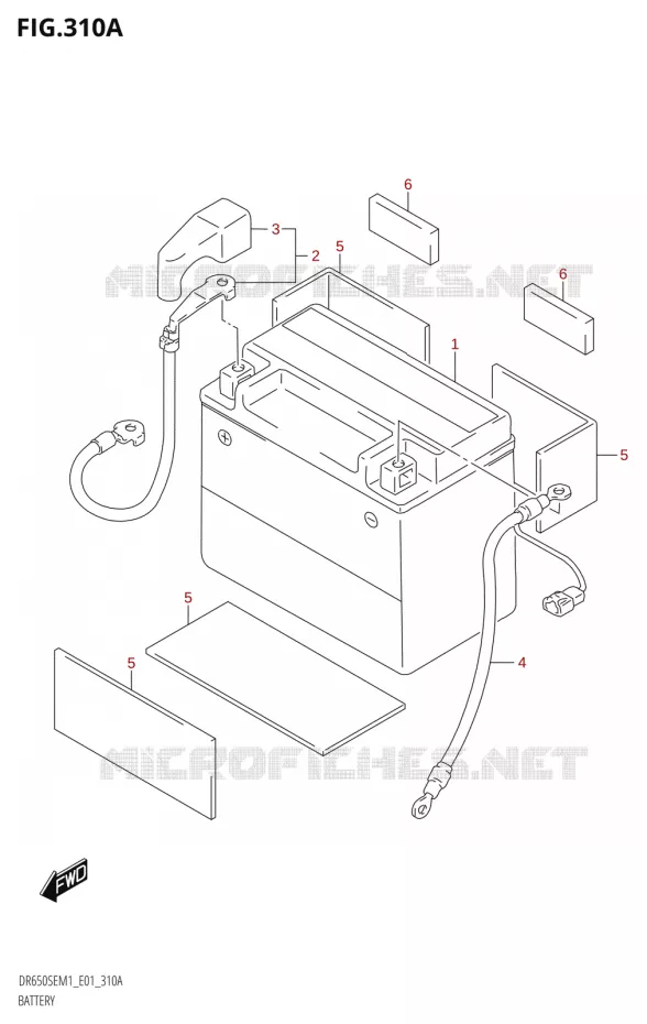 ACCU Suzuki MOTO 650 DR 2021  DR650SE M1 (E01)