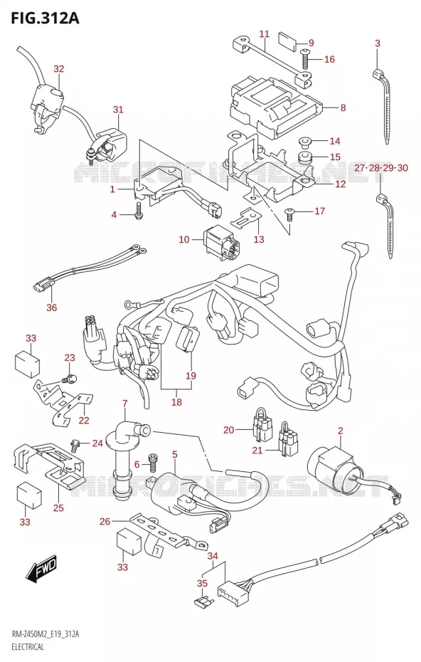 ELEKTRISCH Suzuki MOTO 450 RM-Z 2022  RM-Z450 M2 (E19)