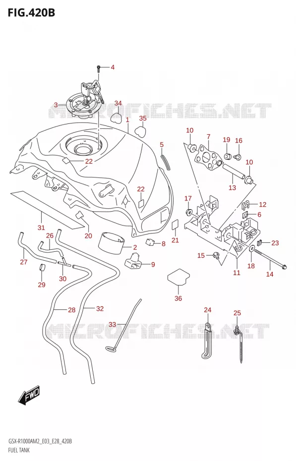 BENZINETANK:(E03,E28)) Suzuki MOTO 1000 GSX-R 2022  GSX-R1000A M2 (E33)