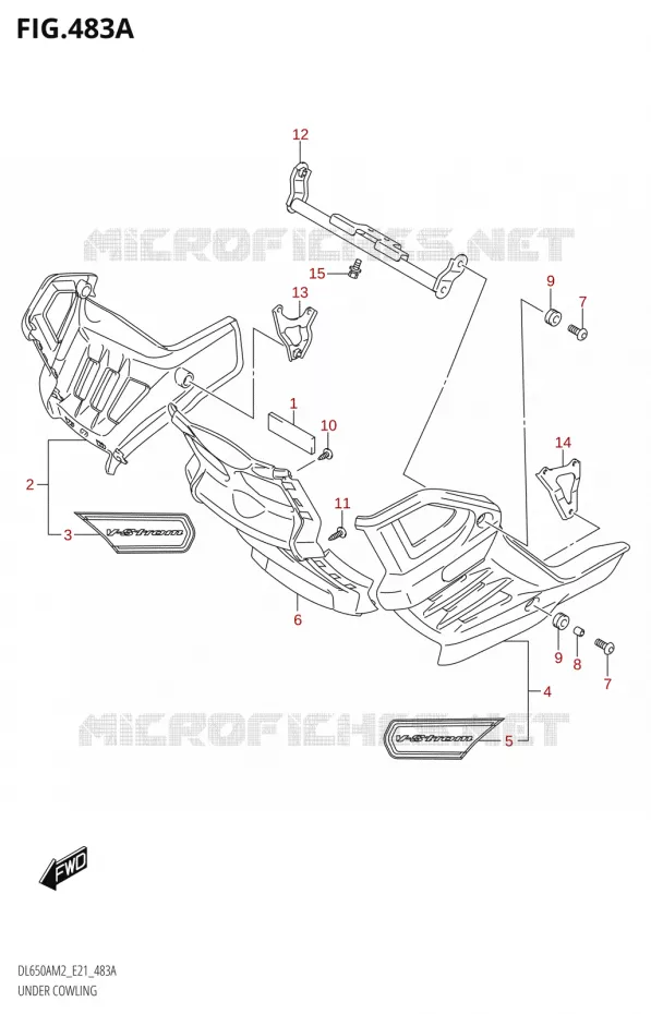 ONDERAANKLEDINGUR (DL650XAM2 E21) Suzuki MOTO 650 V-STROM 2022  DL650XA M2 (E21)