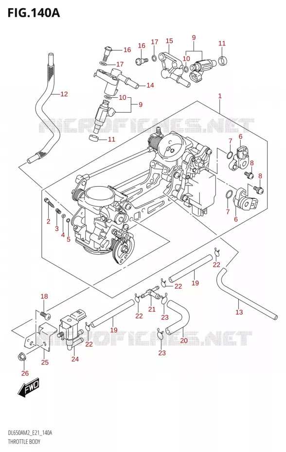 GASKLEPHUIS Suzuki MOTO 650 V-STROM 2022  DL650AU M2 / DL650XAUE M2 (E21)