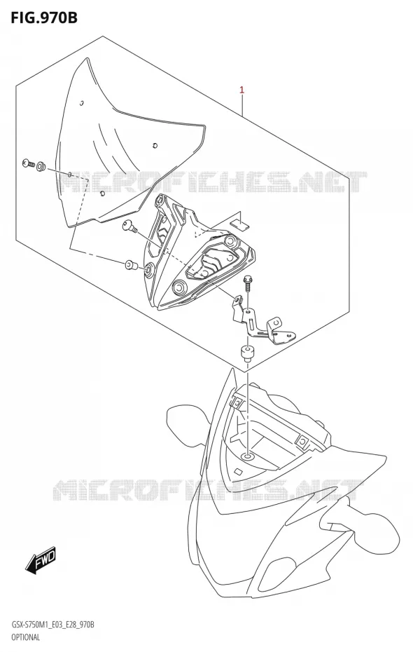 OPTIES (SEE NOTE 1) Suzuki MOTO 750 GSX-S 2021  GSX-S750 / GSX-S750Z /​ GSX-S750A / ​GSX-S750ZA (E03 E28 )