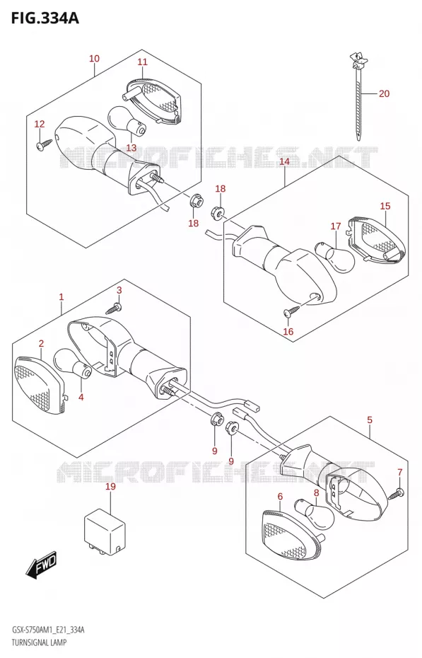 INDICATOREN Suzuki MOTO 750 GSX-S 2021  GSX-S750A /​GSX-S750ZA M1 (E21)