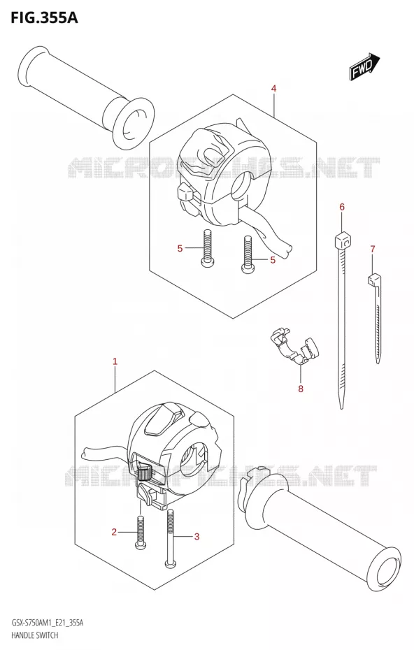 SCHAKELAARS Suzuki MOTO 750 GSX-S 2021  GSX-S750A /​GSX-S750ZA M1 (E21)
