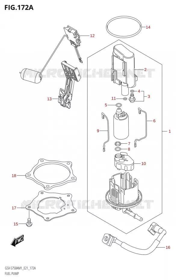 BENZINE POMP Suzuki MOTO 750 GSX-S 2021  GSX-S750UQ / ​GSX-S750UQZ M1 (E21)