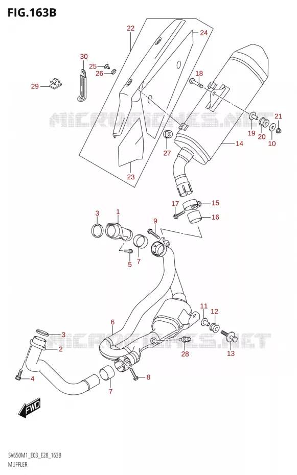 GELUIDDEMPERV650XA) Suzuki MOTO 650 SV 2021  SV650 M1 (E03,E28,E33)