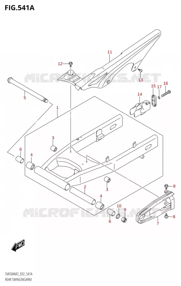 SWINGARM Suzuki MOTO 650 SV 2022  SV650A M2 (E02,E19)