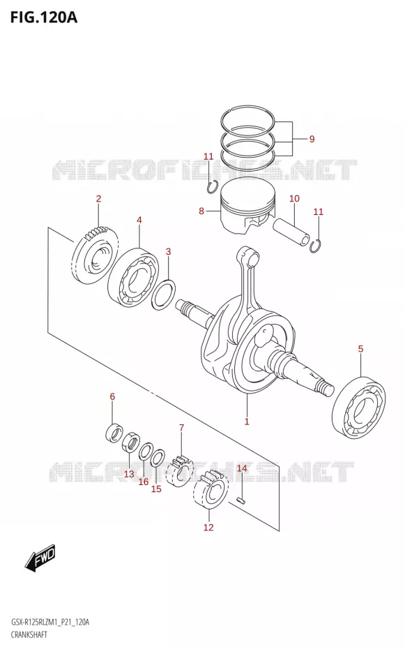 KRUKAS Suzuki MOTO 125 GSX-R 2021  GSX-R125RLZ M1 (P21)