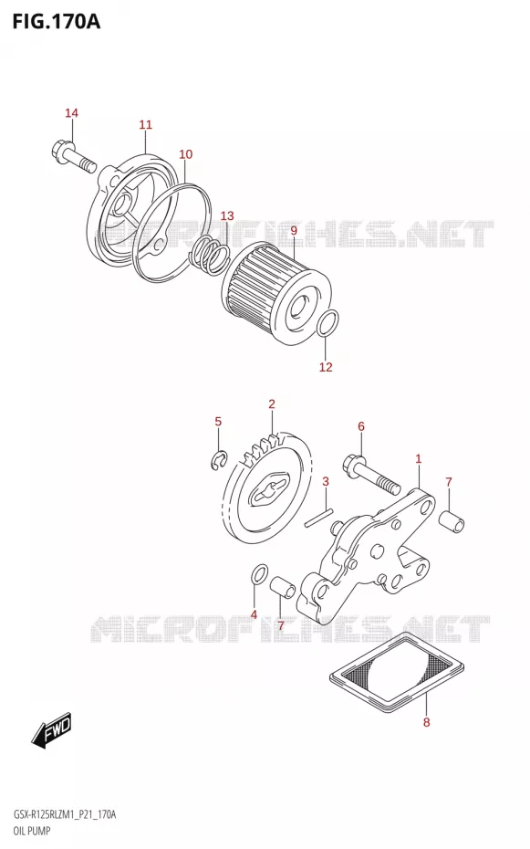 OLIEPOMP Suzuki MOTO 125 GSX-R 2021  GSX-R125RLZ M1 (P21)
