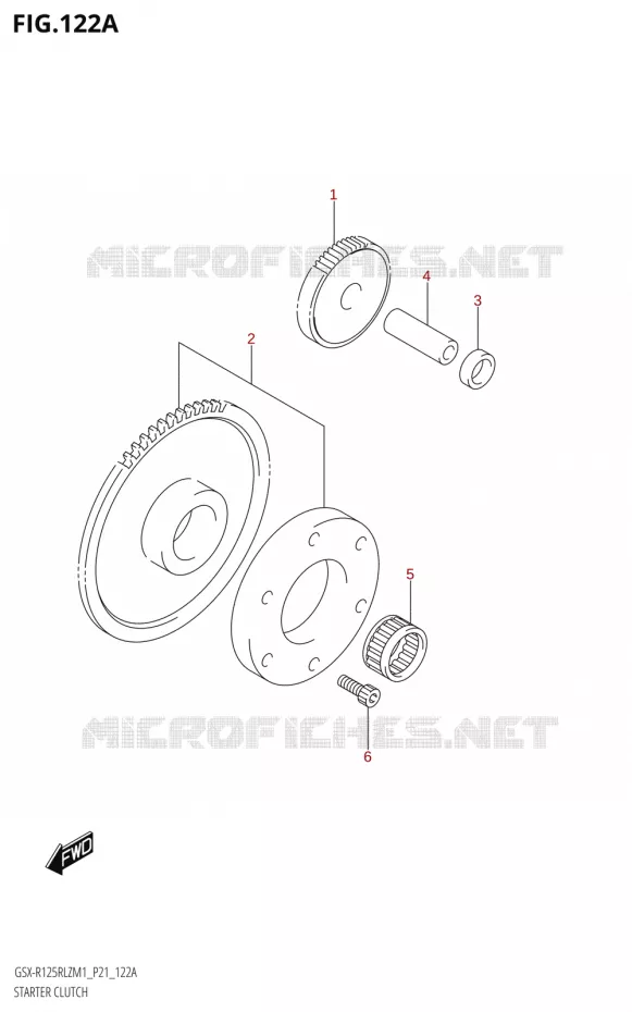 STARTMOTOR CLUTCH Suzuki MOTO 125 GSX-R 2021  GSX-R125RLZ M1 (P21)