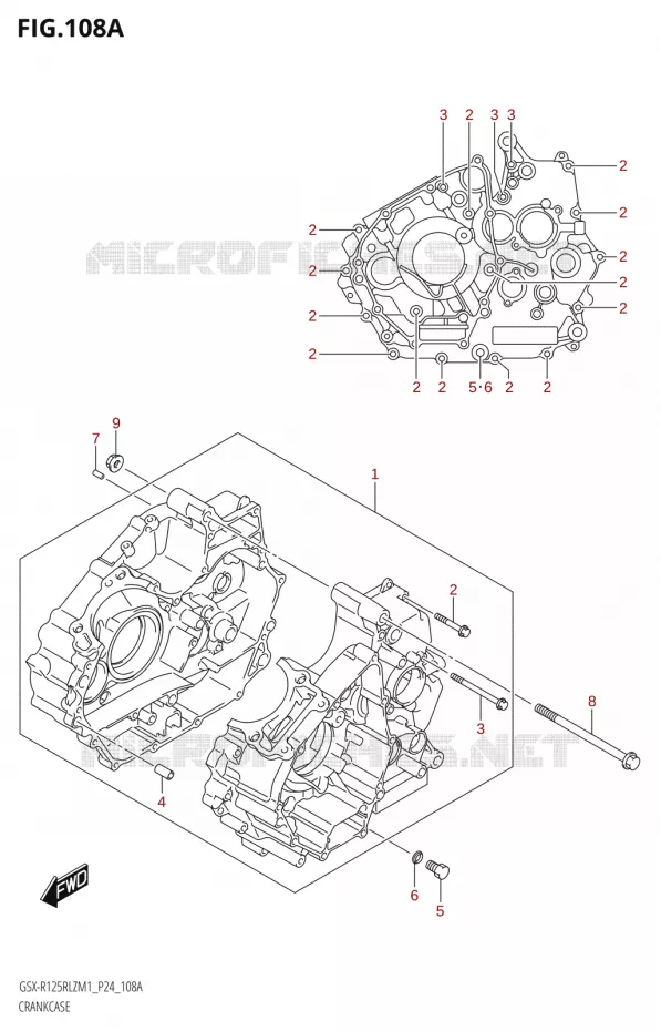 CASING Suzuki MOTO 125 GSX-R 2021  GSX-R125RLZ M1 (P24)