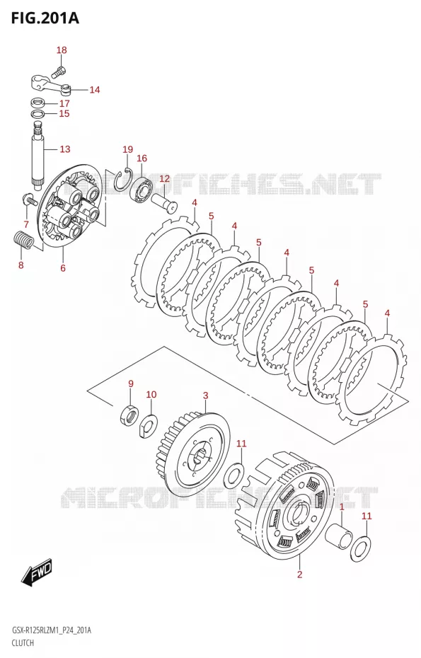 KOPPELING Suzuki MOTO 125 GSX-R 2021  GSX-R125RLZ M1 (P24)
