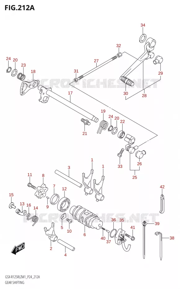 SCHAKELEN ASSY Suzuki MOTO 125 GSX-R 2021  GSX-R125RLZ M1 (P24)