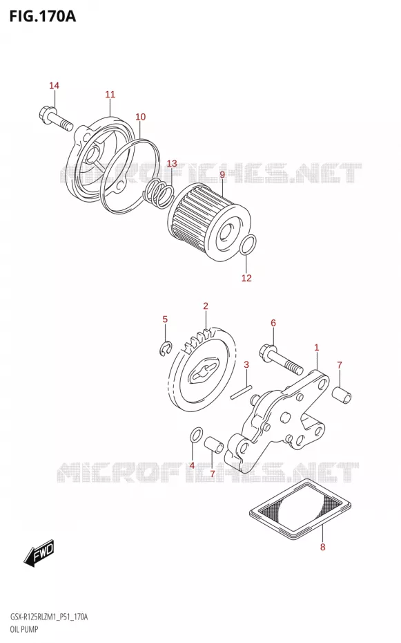 OLIEPOMP Suzuki MOTO 125 GSX-R 2021  GSX-R125RLZ M1 (P51)