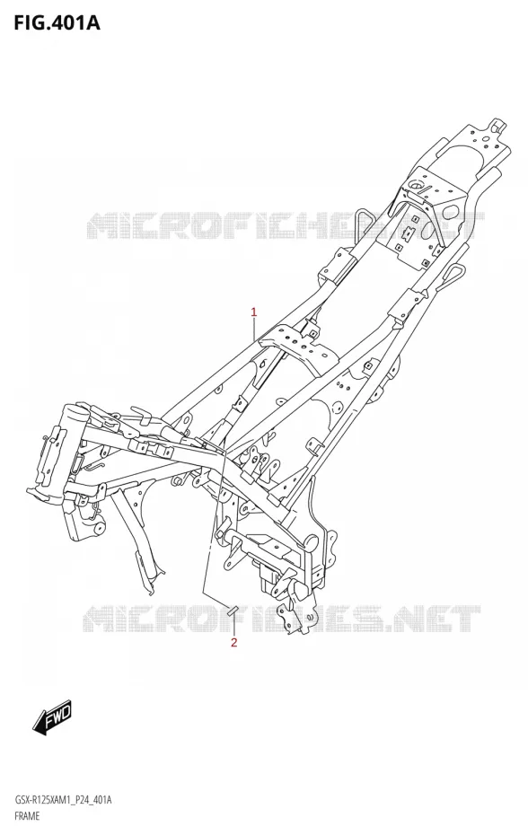 FRAME Suzuki MOTO 125 GSX-R 2021  GSX-R125XA M1 (P24)