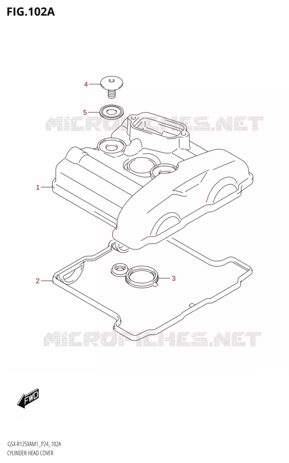 KLEPPENDEKSEL Suzuki MOTO 125 GSX-R 2021  GSX-R125XA M1 (P24)