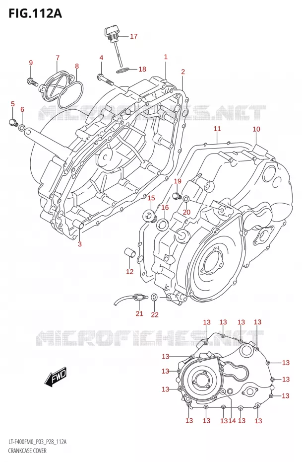 CASING Suzuki QUAD 400 KINGQUAD 2020  LT-F400F (P03)
