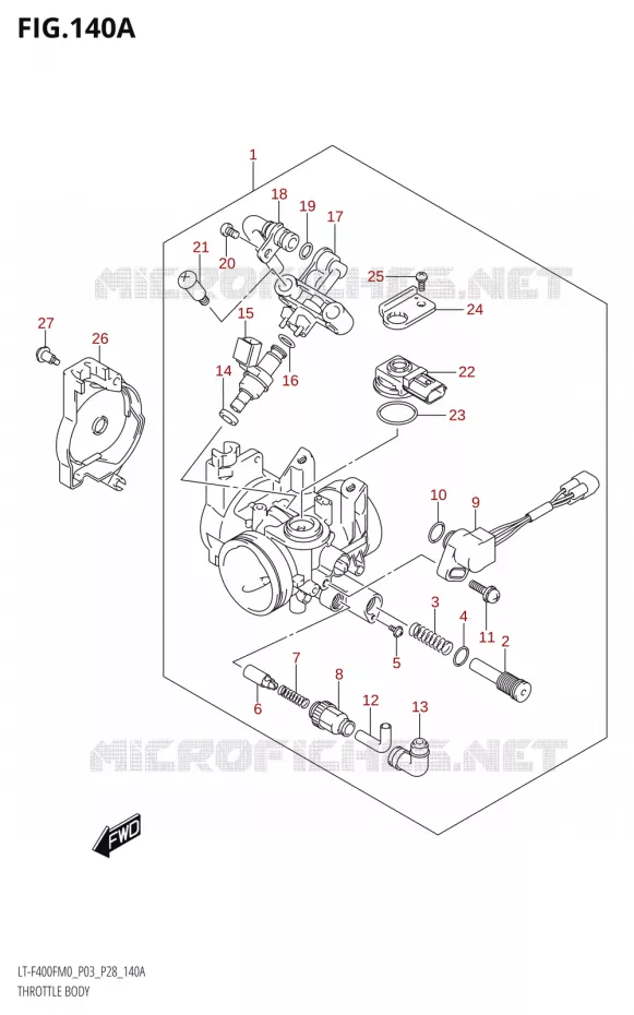 GASKLEPHUIS Suzuki QUAD 400 KINGQUAD 2020  LT-F400F (P03)