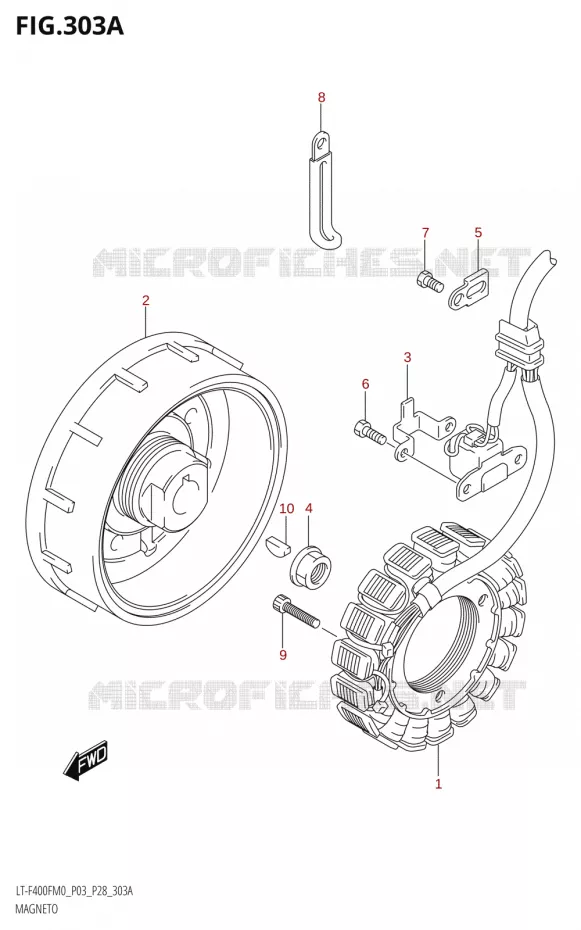 ONTSTEKING Suzuki QUAD 400 KINGQUAD 2020  LT-F400F (P03)