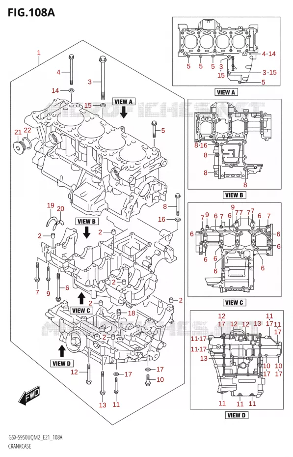 CARTER Suzuki MOTO 950 GSX-S 2022  GSX-S950UQM2 (E21)